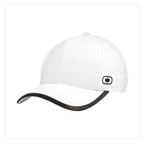OGIO OG601 Flux Cap in White 100% Polyester Pinhole Woven Mesh West Bend NWT